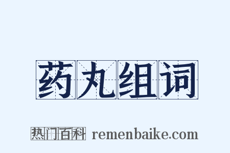 药丸组词是什么意思的图片